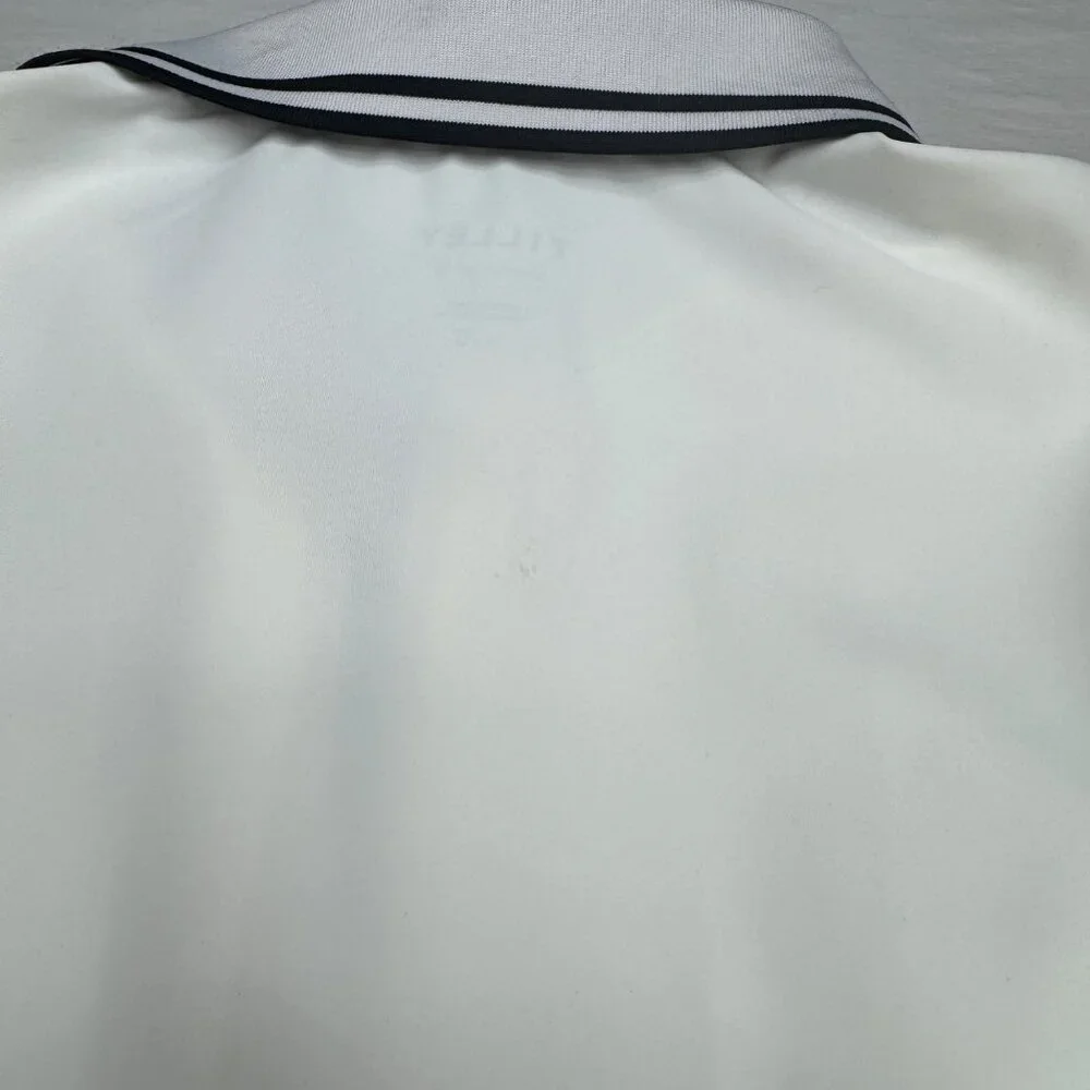 NWT Tilley Sleeveless Polo Dress Golf/Tennis Womens Large White Small Snag/Stain - Picture 6 of 13